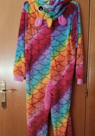 Pijama Entero Unicornio Arcoíris Talla S