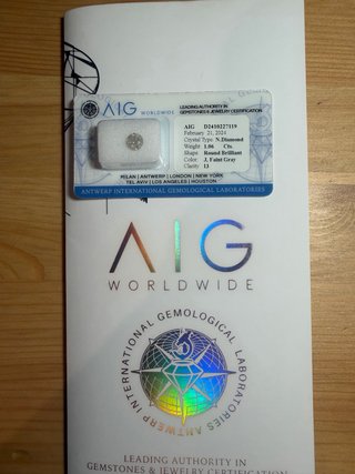 1 Diamante 1.06 Cts Certificado AIG