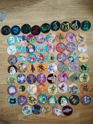Álbum Digimon + 70 Tazos Colección Vintage