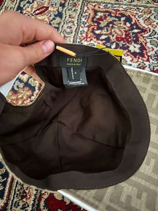Gorra Fendi FF Beige y Marrón