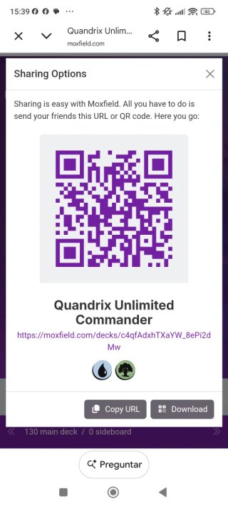 MTG - Mazo Commander Quandrix Unlimited No precon