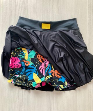 Falda Zumba Negra Multicolor