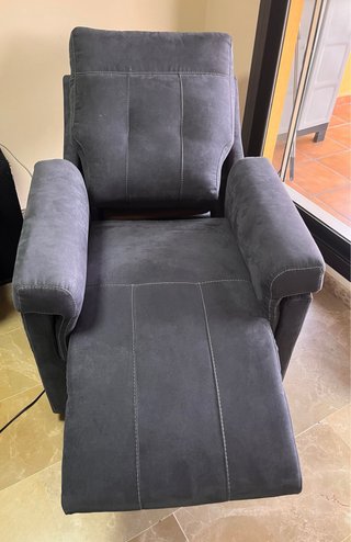 Sillón relax eléctrico elevador gris
