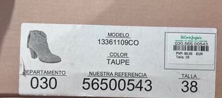 Botines Alpe mujer talla 38 ante tachuelas