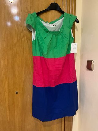 Vestido rosa sin mangas