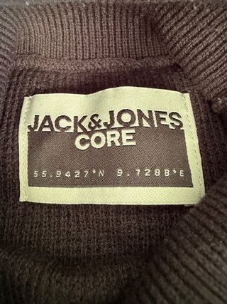Jersey Jack & Jones Cuello Alto Negro Talla M
