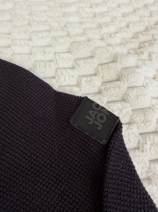 Jersey Jack & Jones Cuello Alto Negro Talla M