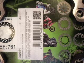 Disco Freno NG 761 Honda CR 125/250/500