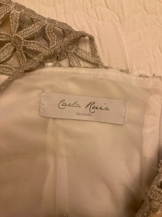 Espectacular Vestido Blanco con Encaje
