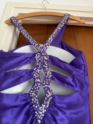 Vestido fiesta morado talla M