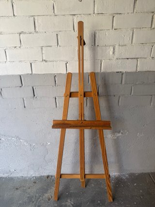 Caballete de pintor de madera regulable