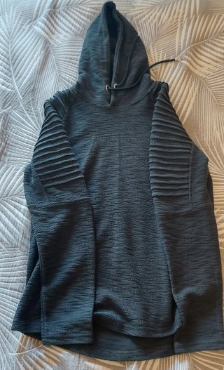 Sudadera Leif Nelson Gris Texturizada