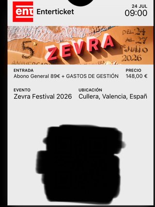 Entrada zevra 3 dias