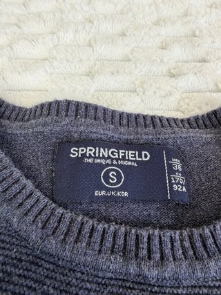 Jersey Springfield Talla S Gris y Negro