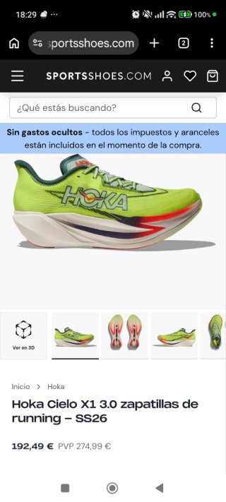Hoka Cielo X1 3.0 zapatillas running número 43