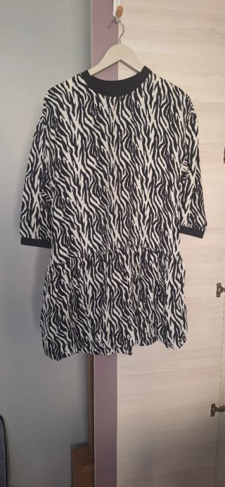 Vestido estampado cebra