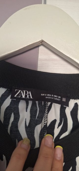 Vestido estampado cebra