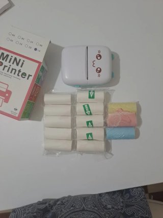 Mini impresora térmica rosa