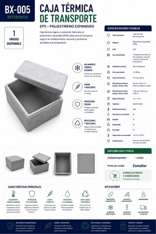 Caja Térmica EPS Isotérmica