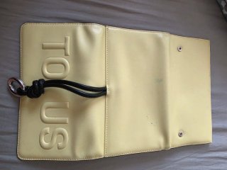 Monedero Billetera Tous Amarillo y Negro