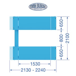 Elevador de Tijera Twin Busch TWS35-20E