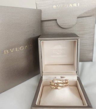 Anillo Bulgari Serpenti Viper Oro Rosa Diamantes