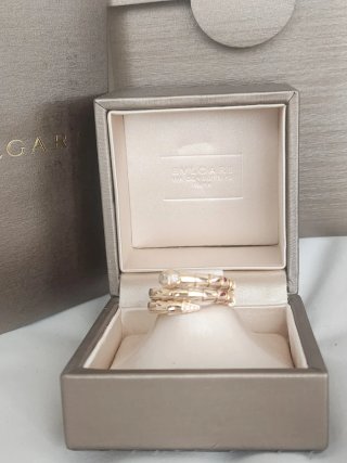 Anillo Bulgari Serpenti Viper Oro Rosa Diamantes