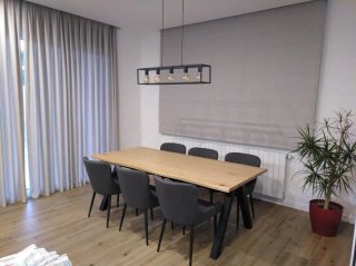 Lámpara colgante industrial moderna negra