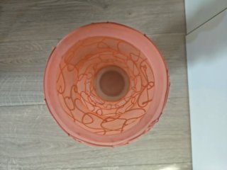 Vaso decorativo in vetro colorato