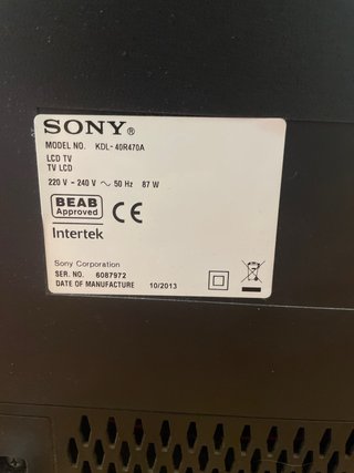 Televisor Sony Bravia 40R470A