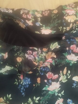 Vestido floral manga corta