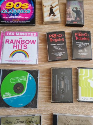 Lote Música CD cinta latino oldies rock pop balada
