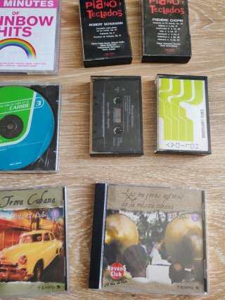 Lote Música CD cinta latino oldies rock pop balada