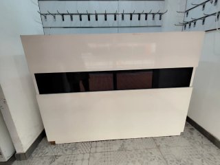 Mostrador Tienda Lacado Blanco con Cristal