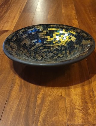 Centro de mesa decorativo mosaico