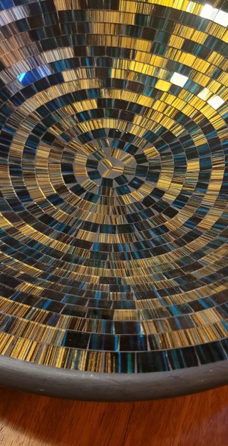 Centro de mesa decorativo mosaico