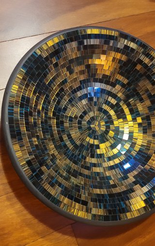 Centro de mesa decorativo mosaico