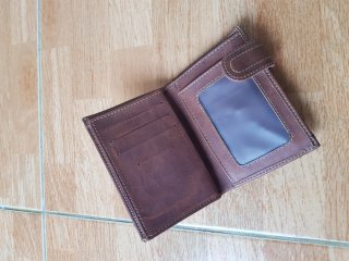 Cartera Billetera hombre RIDALMODA nueva marrón.