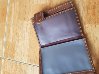 Cartera Billetera hombre RIDALMODA nueva marrón.
