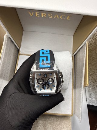 Reloj Versace Dominus Plata y Azul