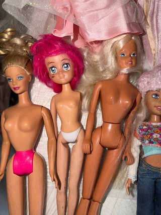 Lotto bambole Barbie e altre
