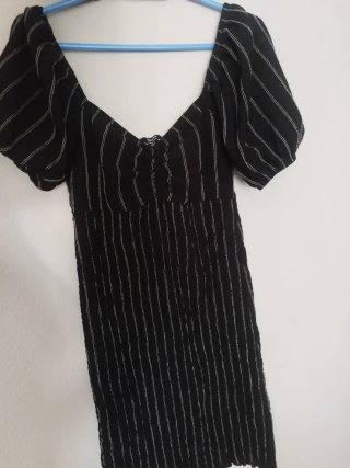 Vestido mini Bershka rayas verticales