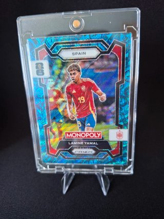 Lamine Yamal Blue Wave panini prizm monopoly 2026