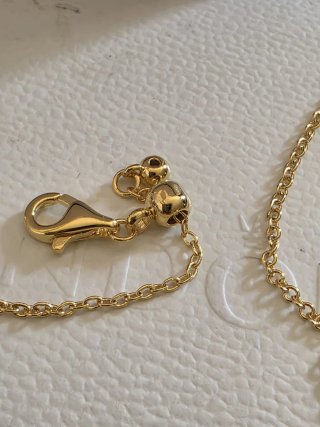 Pulsera Pandora chapada en oro 18cm