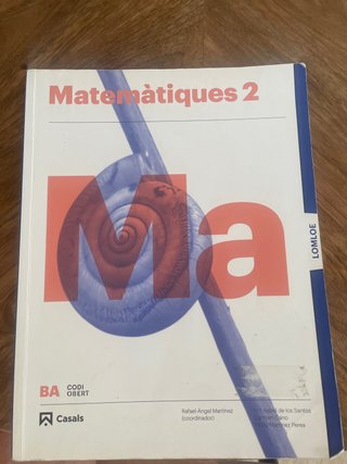 Matemàtiques 2 BA LOMLOE
