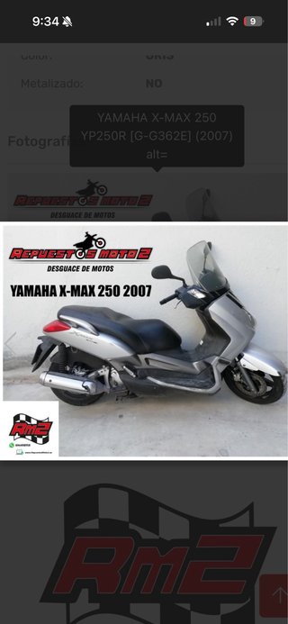 Carenado Completo Yamaha XMAX 250 YP250R