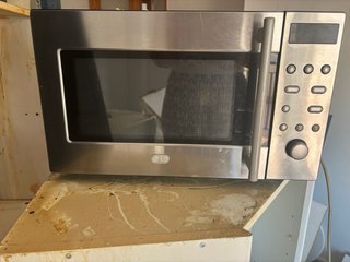 Microondas LG plateado