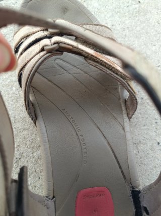 Chanclas senderismo mujer beige/marrón