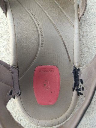 Chanclas senderismo mujer beige/marrón