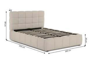Canapé 150cm con cabecero beige